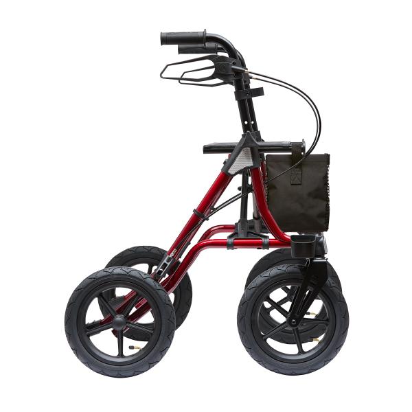 Rollator TAiMA XC luftbereift, rot-metallic